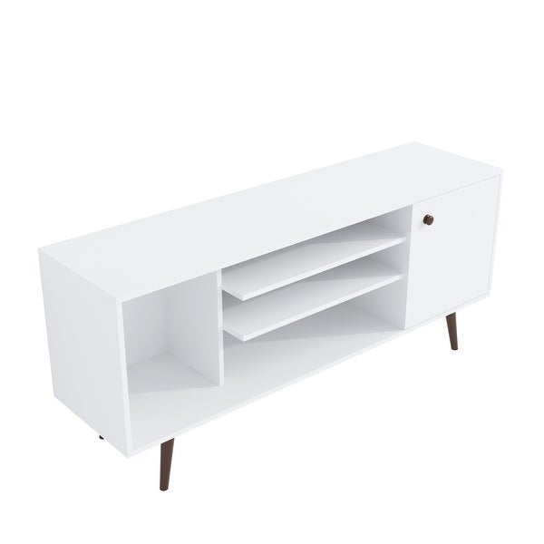 TV Stand Use in Living Room Furniture with 1 storage and 2 shelves Cabinet