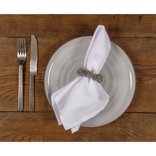 Kaf Home Feast Dinner Napkins Set Of 12 Oversized Easy care Cloth Napkins 18 X 18 Inches