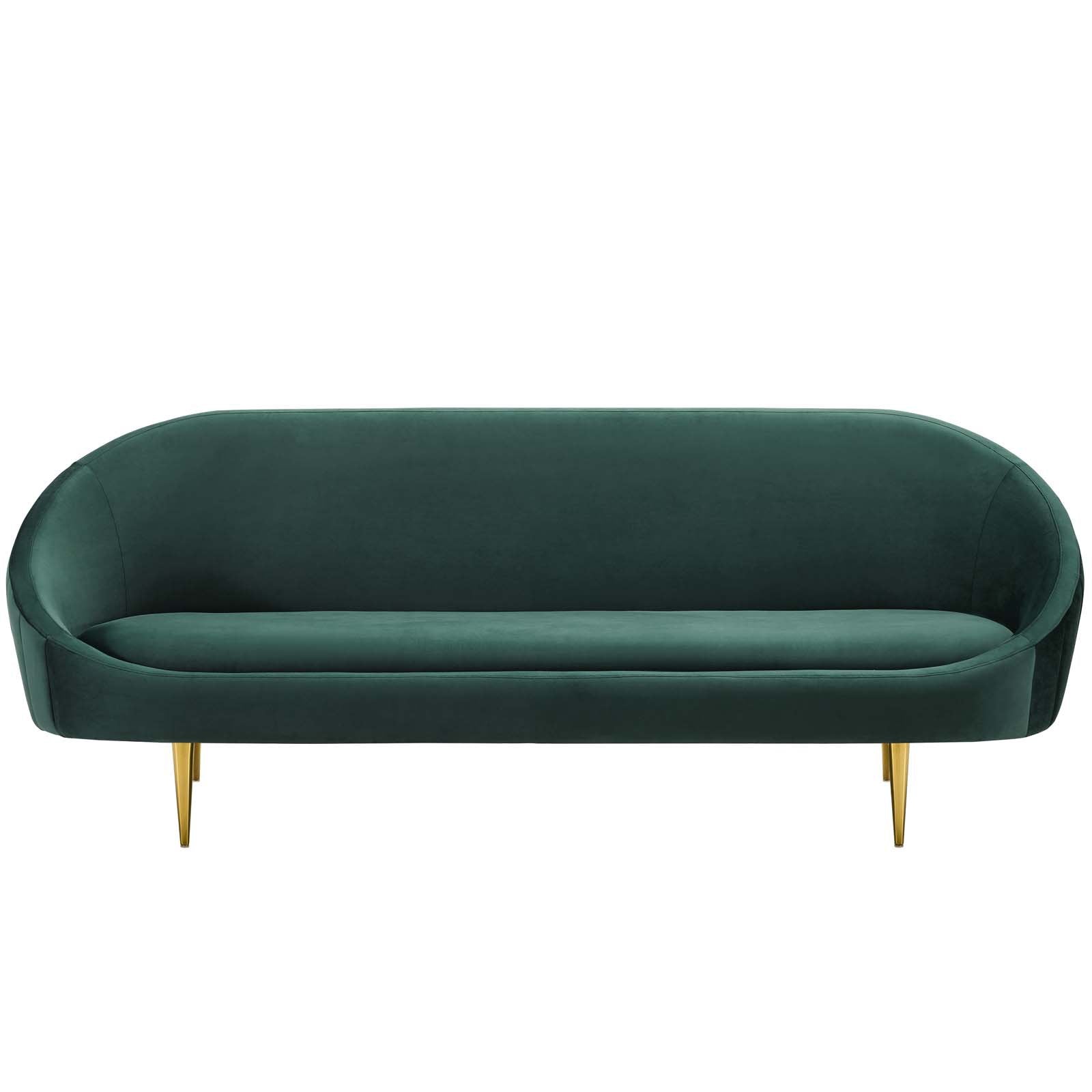 Sublime Vertical Curve Back Performance Velvet Sofa-EEI-3349