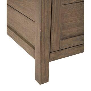 Home Decorators Collection Stanhope 37 in. W x 22 in. D Vanity in Reclaimed Oak with Engineered Stone Vanity Top in Crystal White with White Sink SNOVT3722DR