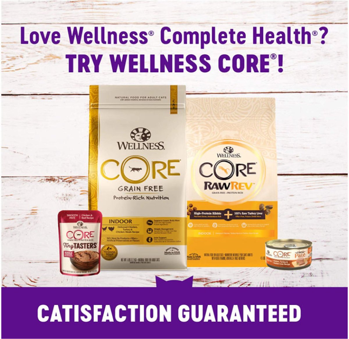 Wellness Complete Health Natural Salmon and Herring Indoor Grain-Free Dry Cat Food