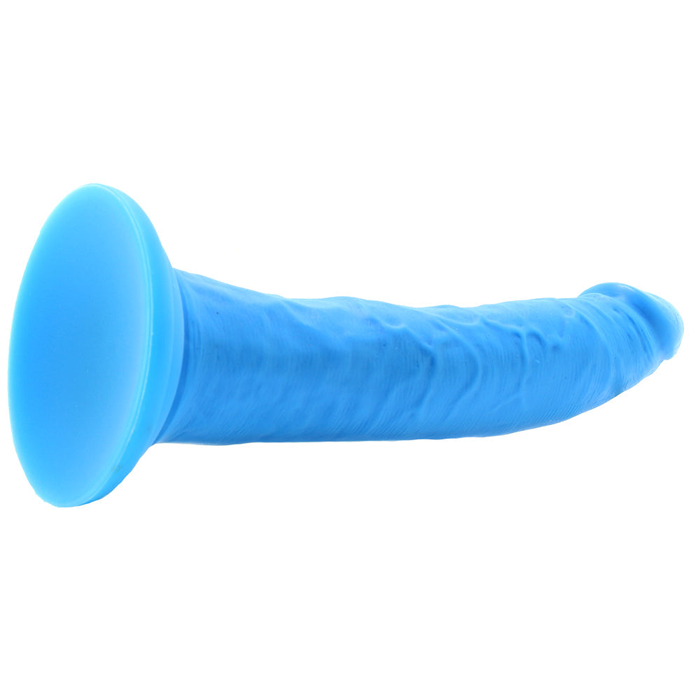 Neo Elite 7.5 Inch Dual Density Silicone Cock in Blue