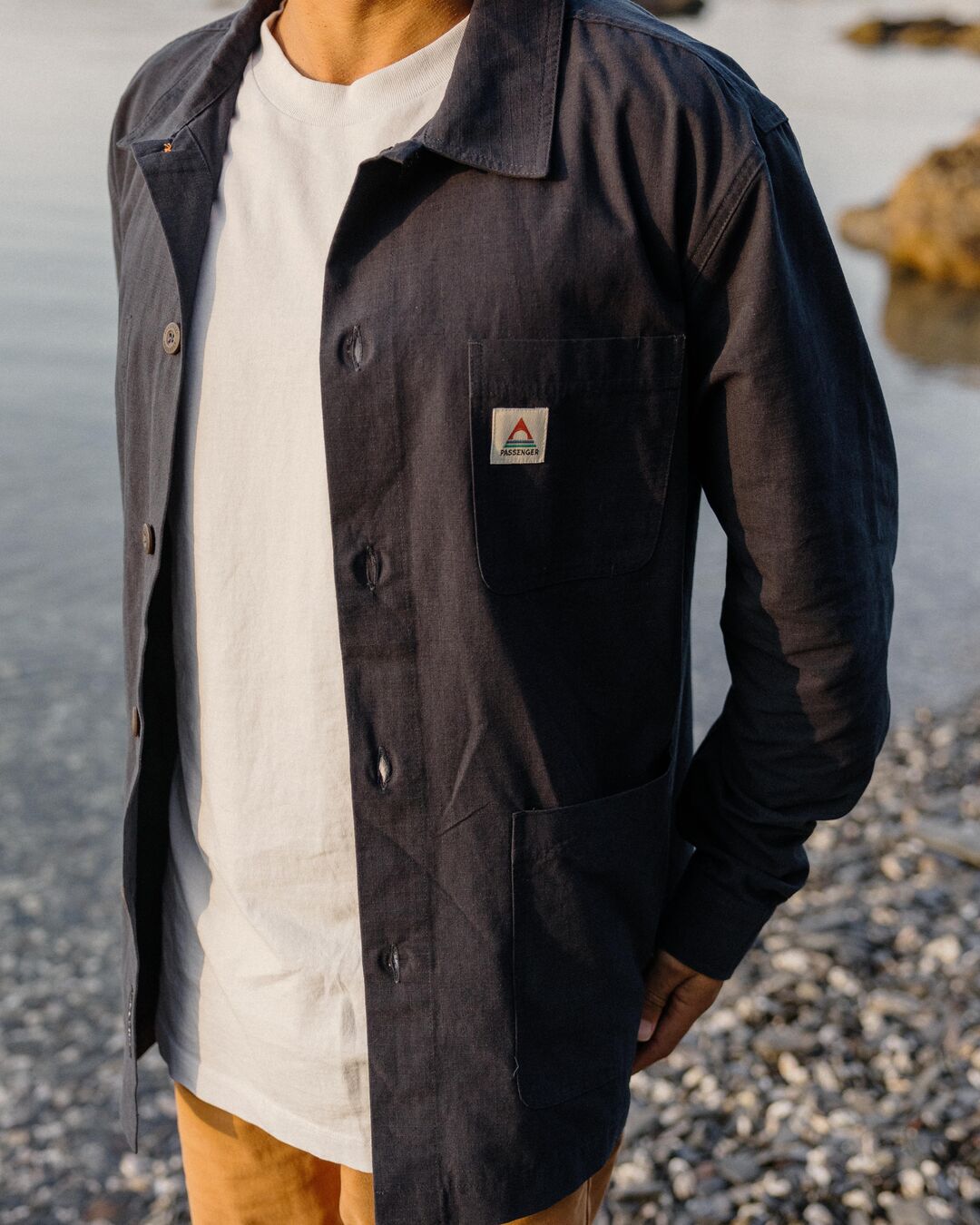 Balsa Organic Cotton Overshirt - Deep Navy