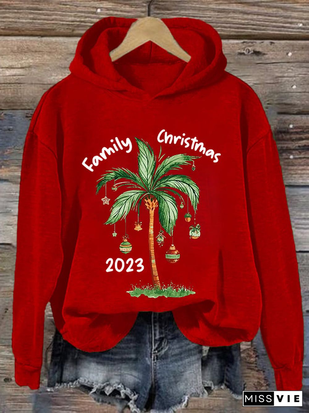 Women'S Casual Family Christmas Printed Long Sleeve Sweatshirt