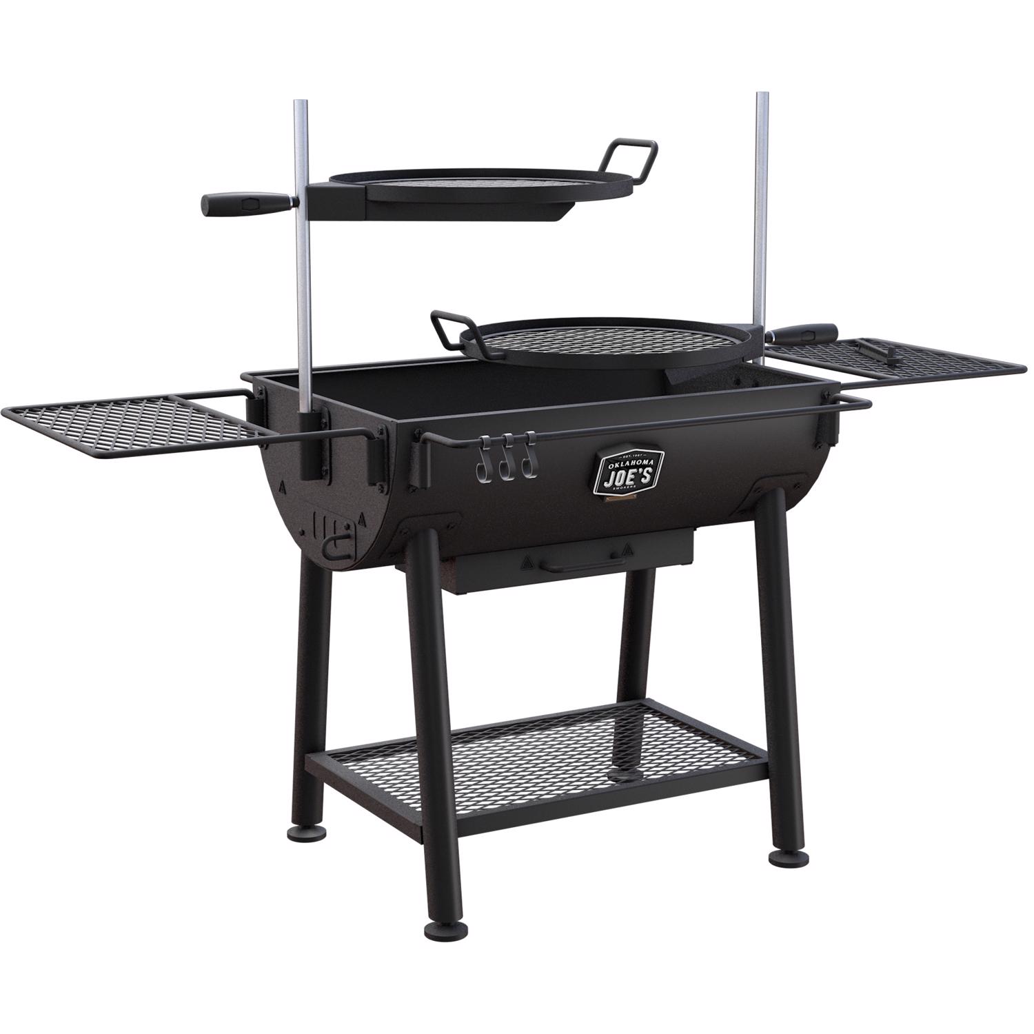 Oklahoma Joes 19 in. Charcoal/Wood Grill Black