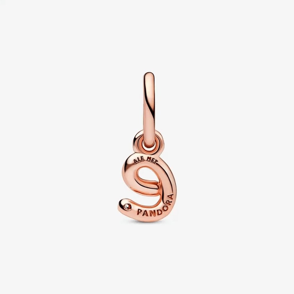 PANDORA  Letter E Script Alphabet Dangle Charm