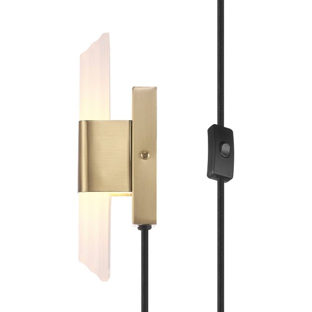 Elowen 1 light Led Integrated Wall Sconce With Frosted Acrylic Shade Globe Electric