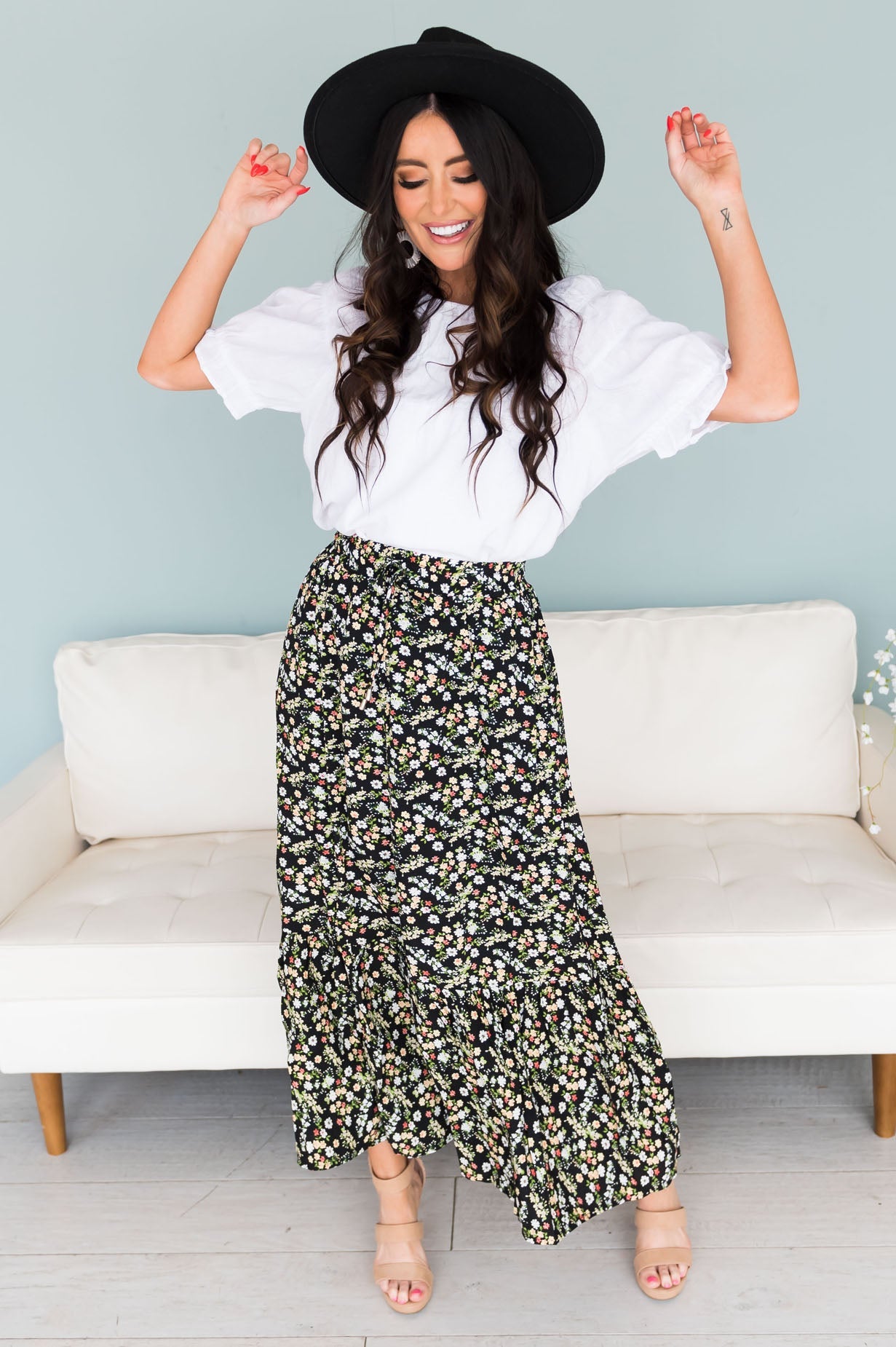 Summer Nights Modest Maxi Skirt