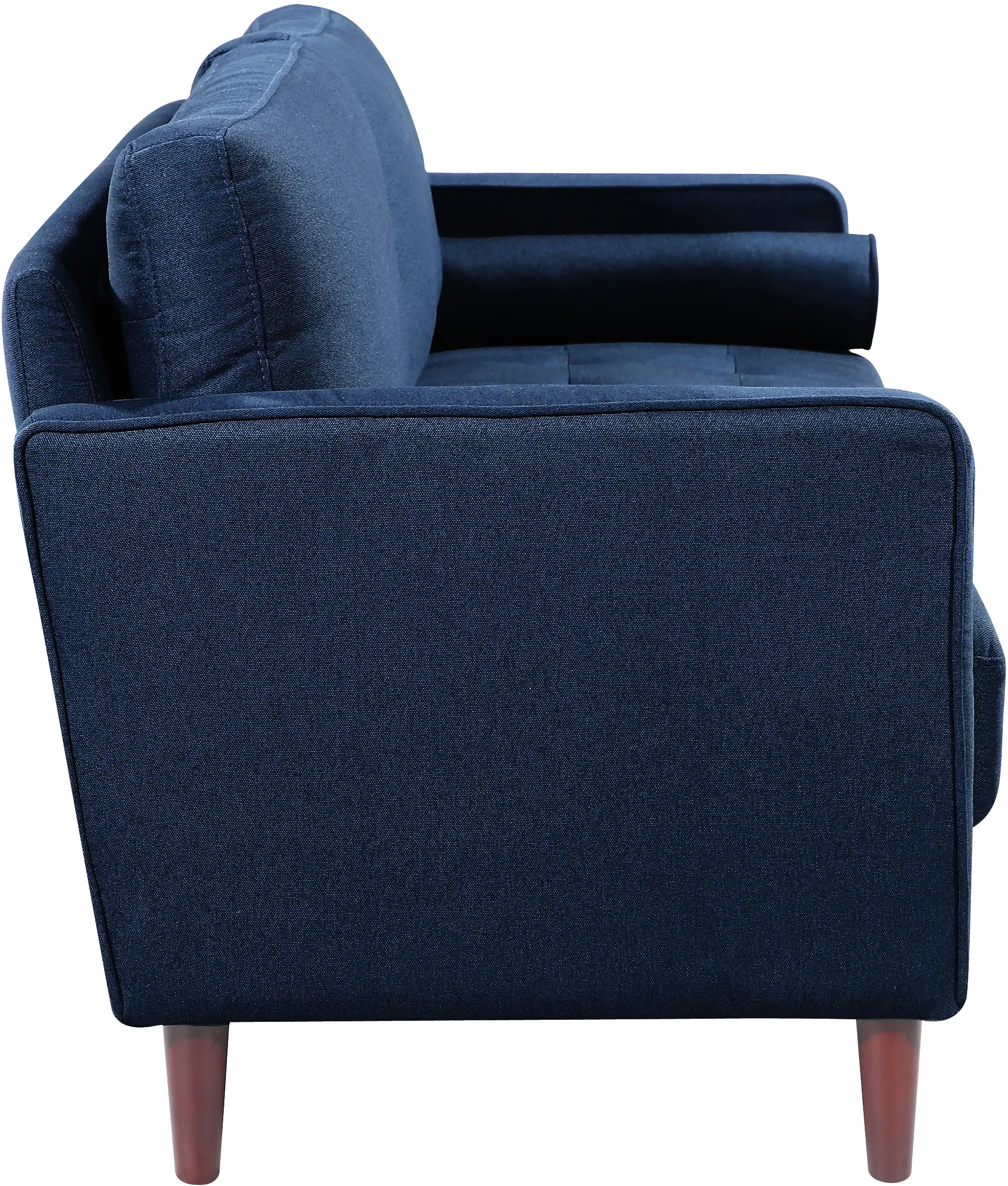 Lawrence Mid-Century Modern Navy Blue Sofa