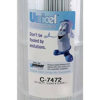 Unicel 7 in. Dia 125 sq. ft. Clean and Clear Replacement Pool Filter Cartridge (2-Pack) 2 x C7472