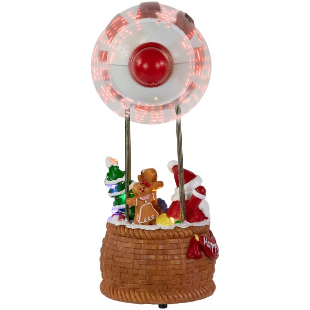 Red And White Musical And Animated Blimp Christmas Figure