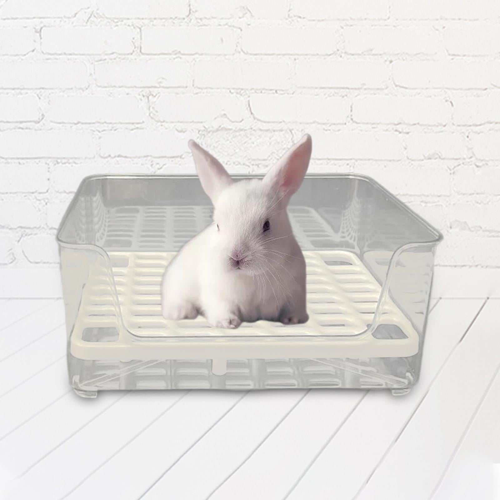 Rabbit Litter Box Rectangular Litter Box Potty Trainer for Rabbits Galesaurus