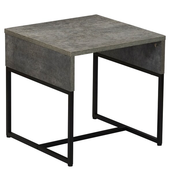 Wrap Modern End Table， Ashwood