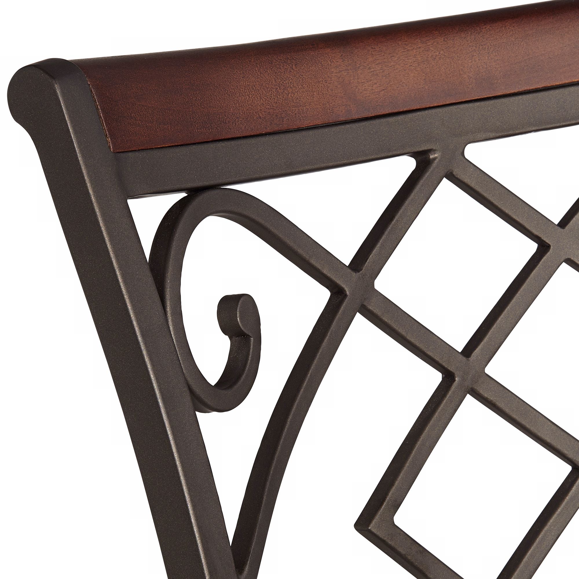 Kensington Hill Bar Stool with Swivel， Brown