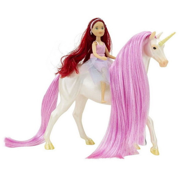 Breyer Magical Unicorn Sky And Fantasy Rider Meado...