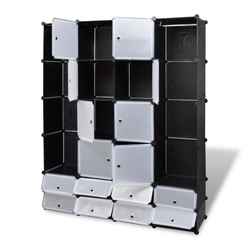 vidaXL Modular Cabinet with Compartments Storage Organizer for Living Room