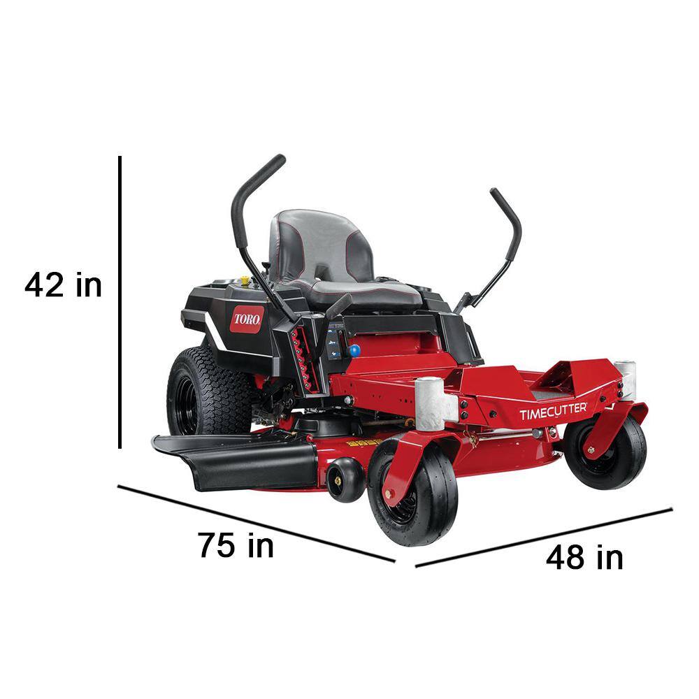 Toro TimeCutter 42 in. Deck 18 HP Kawasaki V-Twin Gas Dual Hydrostatic Zero Turn Riding Mower with Smart Speed CARB 75741