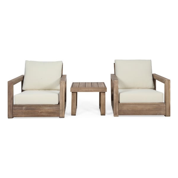 Westchester Acacia Wood Chat Set by Christopher Knight Home - Overstock - 31449809