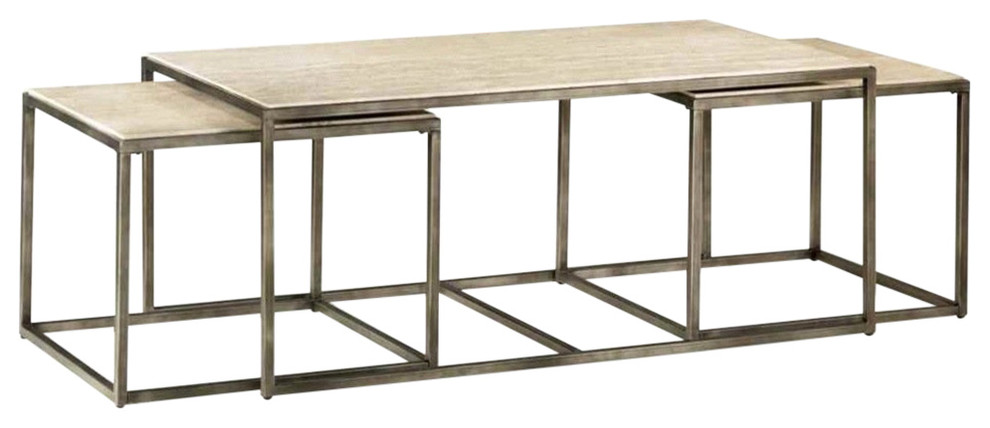 Hammary Modern Basics Rectangular Nesting Cocktail Table 190 910   Industrial   Coffee Table Sets   by ShopLadder  Houzz