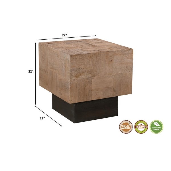 Caden Modern Solid Wood Side Table