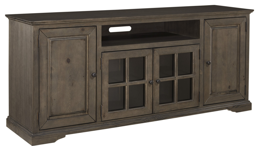 Hamilton 74 Inch Console   Transitional   Entertainment Centers And Tv Stands   by HedgeApple  Houzz