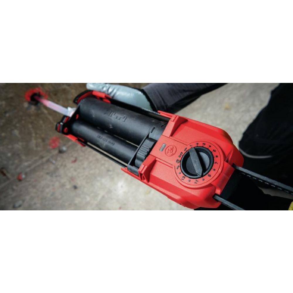 Hilti HDE 500 22-Volt Nuron 16.9 oz. Li-Ion Cordless Adhesive Dispenser with HIT-CB 500 Black Cartridge Holder 3779079