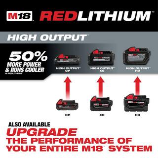 MW M18 18-Volt Lithium-Ion High Output Battery Pack 12.0 Ah and Rapid Charger Starter Kit 48-59-1200