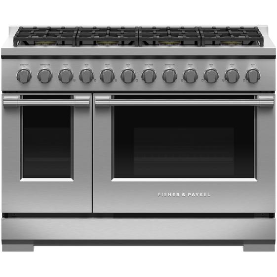 Fisher & Paykel 48-inch Freestanding Gas Range with Convection Technology RGV3-488-N