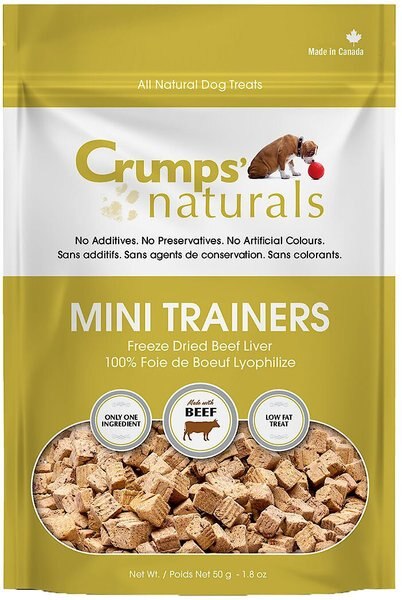 Crumps' Naturals Mini Trainers Beef Liver Grain-Free Freeze-Dried Dog Treats