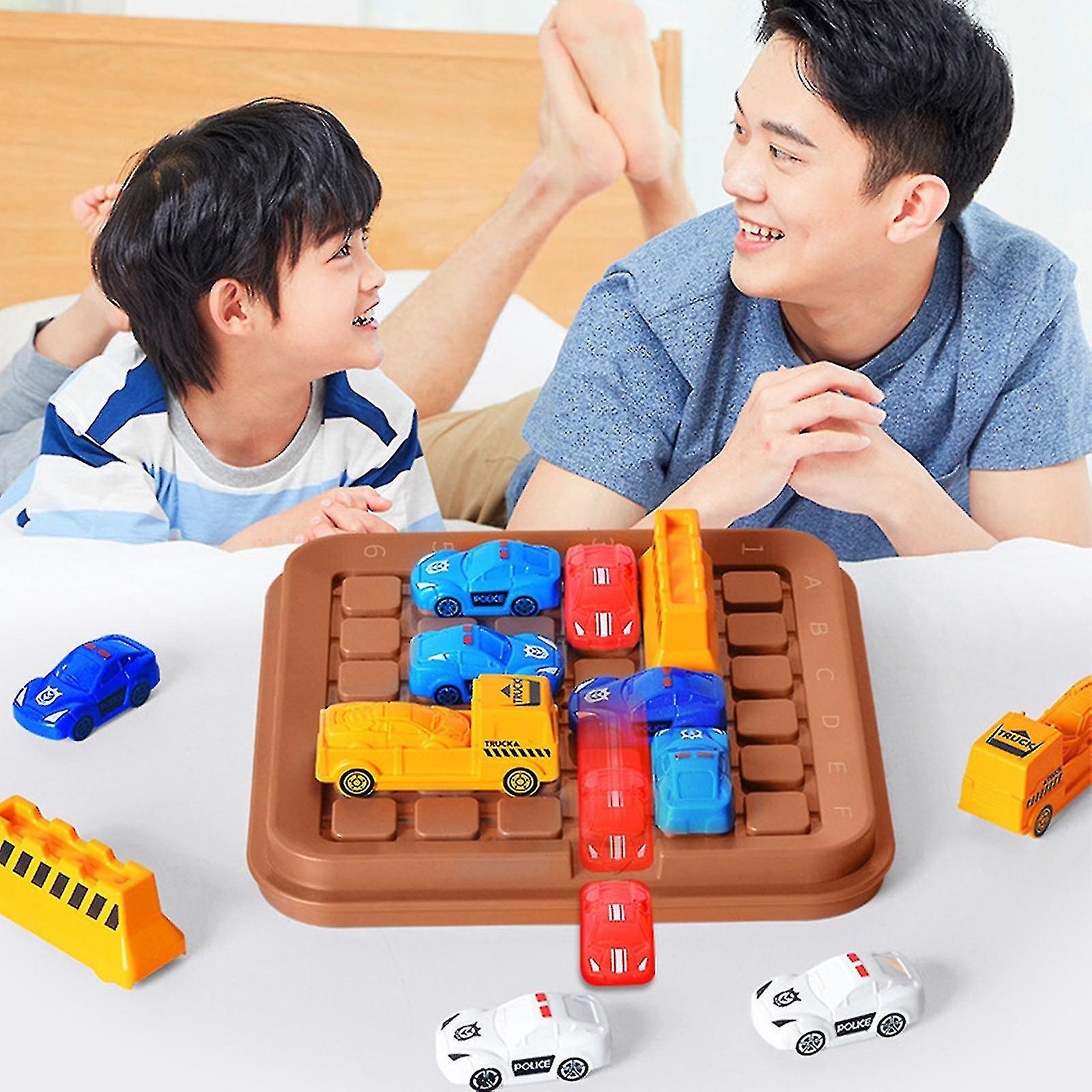 Car Moving Tangram Puzzle Kids Educational Board Toys Children Logical Thinking Training Chess Intellect Gifts