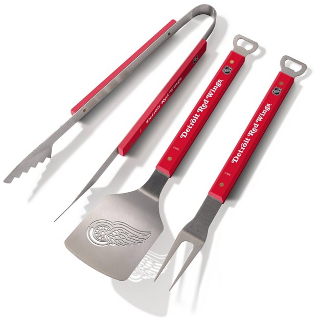 Nhl Detroit Red Wings Spirit Series Bbq Set 3pc