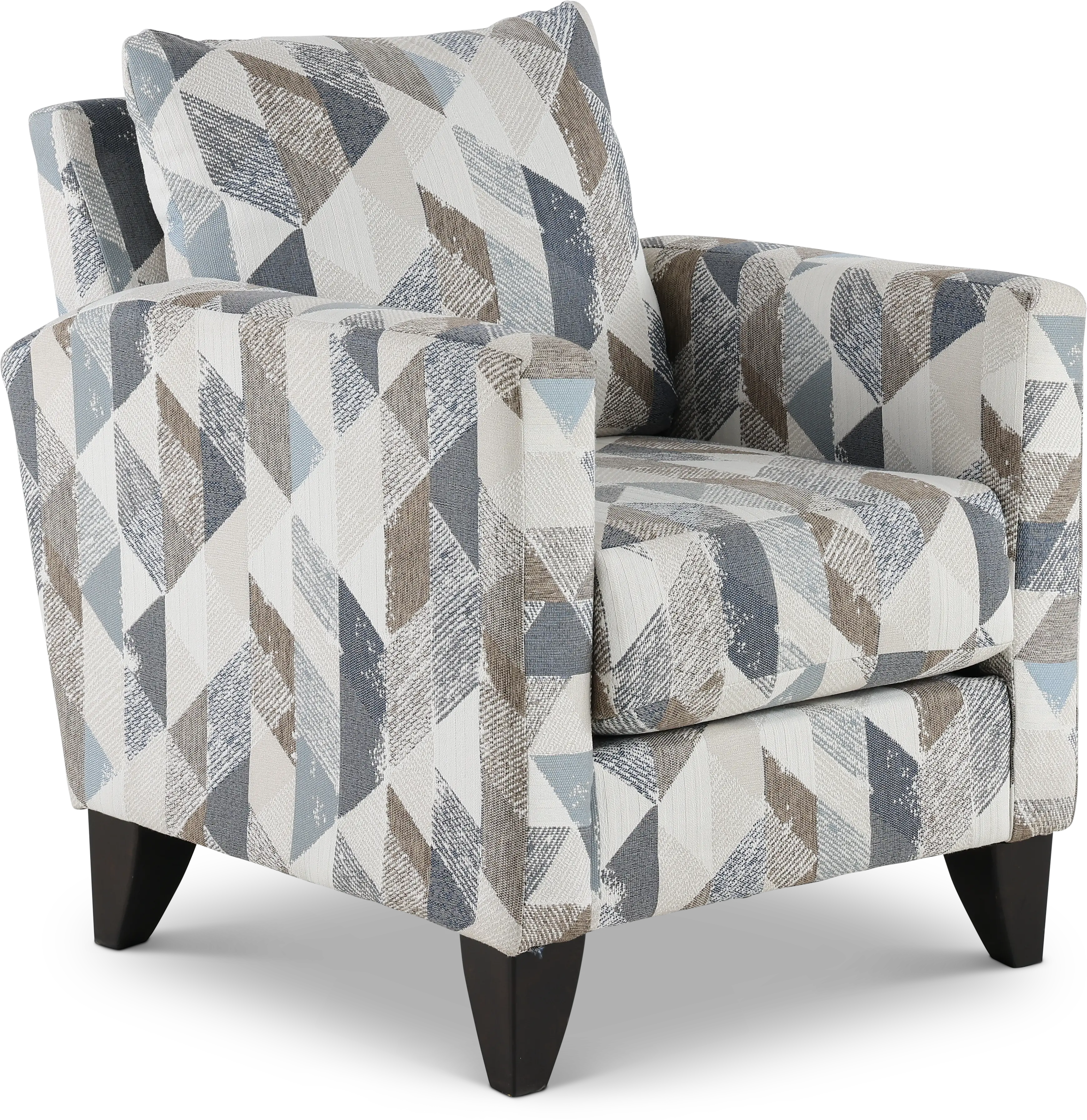 Bryn Triangle Pattern Accent Chair