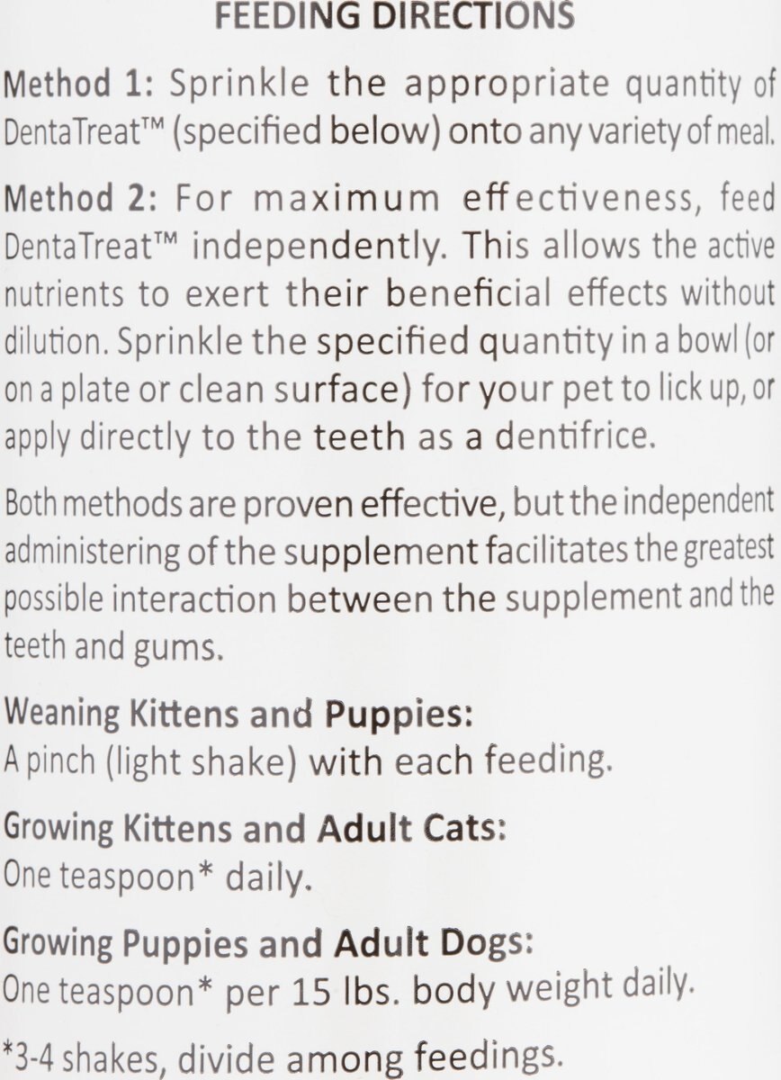 Wysong DentaTreat Dog and Cat Food Supplement