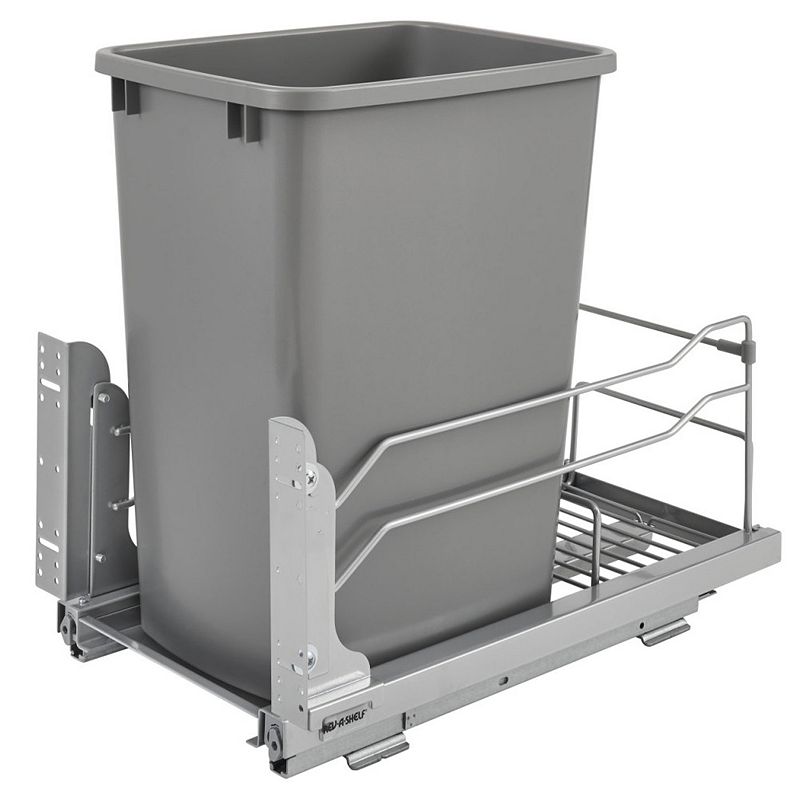 Rev-A-Shelf Pull Out Kitchen Trash Can 35 Qt with Soft-Close， 53WC-1535SCDM-117