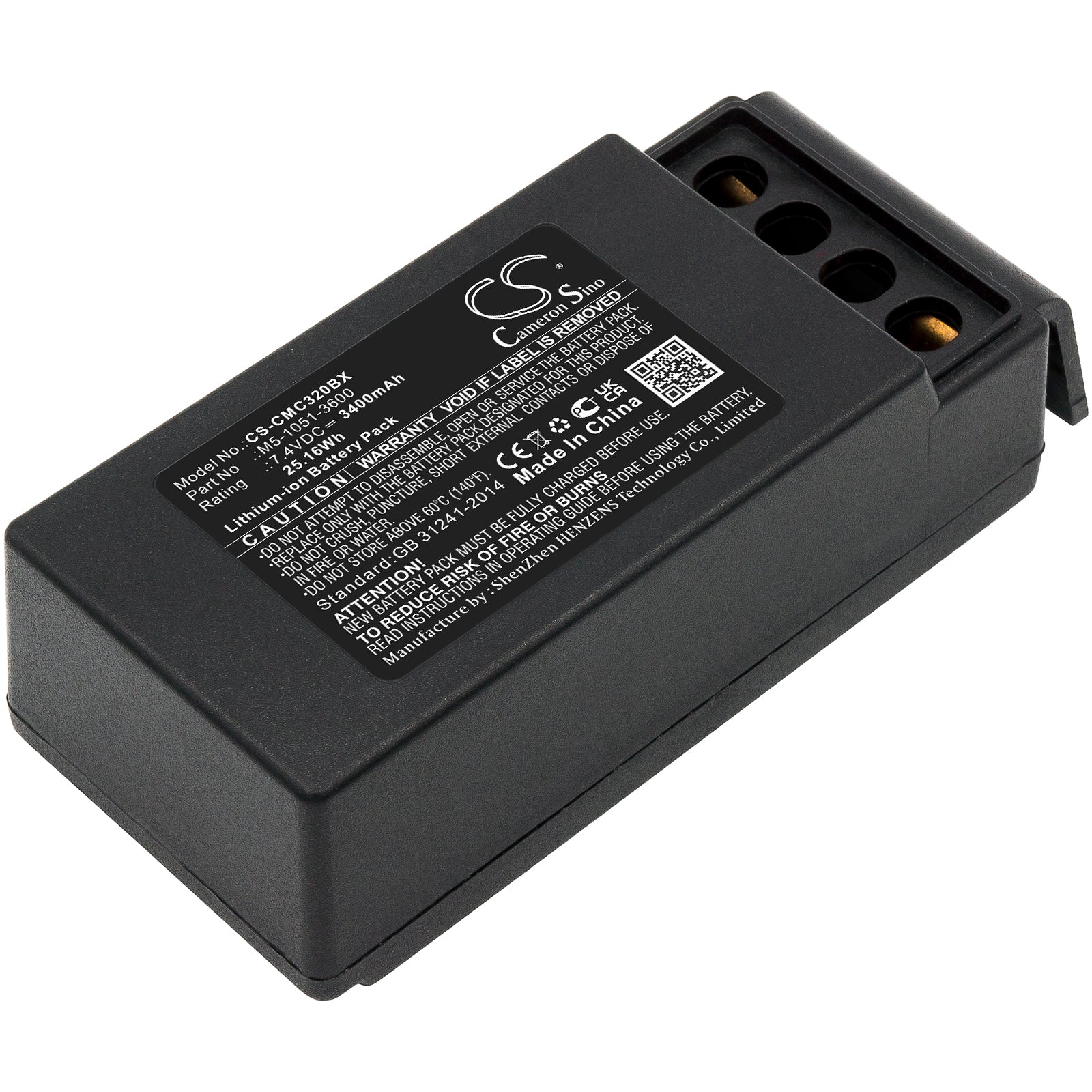 Cavotec M910513600 EX MC3 MC3000 3400mAh Replacement Battery BatteryClerkcom Remote Control