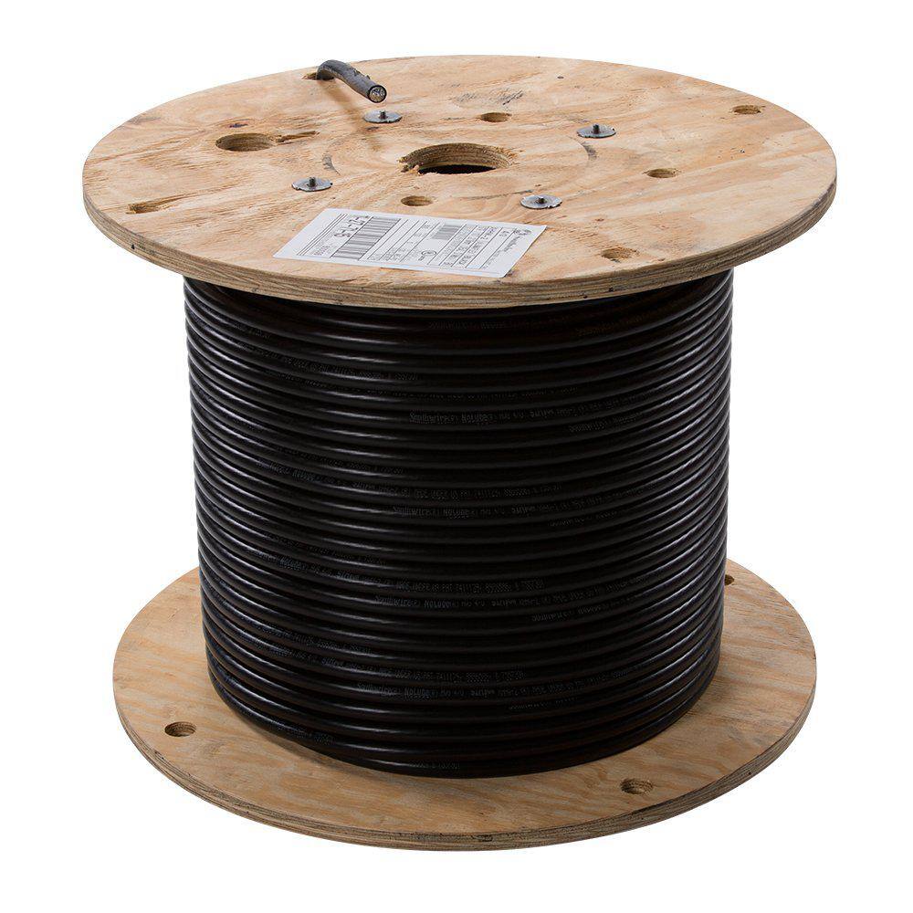 Southwire 500 ft. 40 Black Stranded 3E AL XHHW Wire 11277115