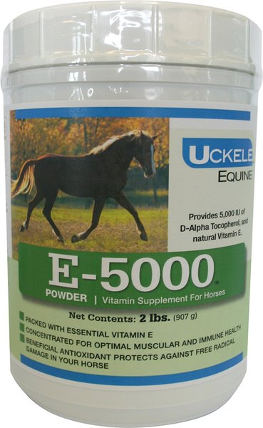 Uckele E-5000 Powder Horse Supplement， 2-lb jar