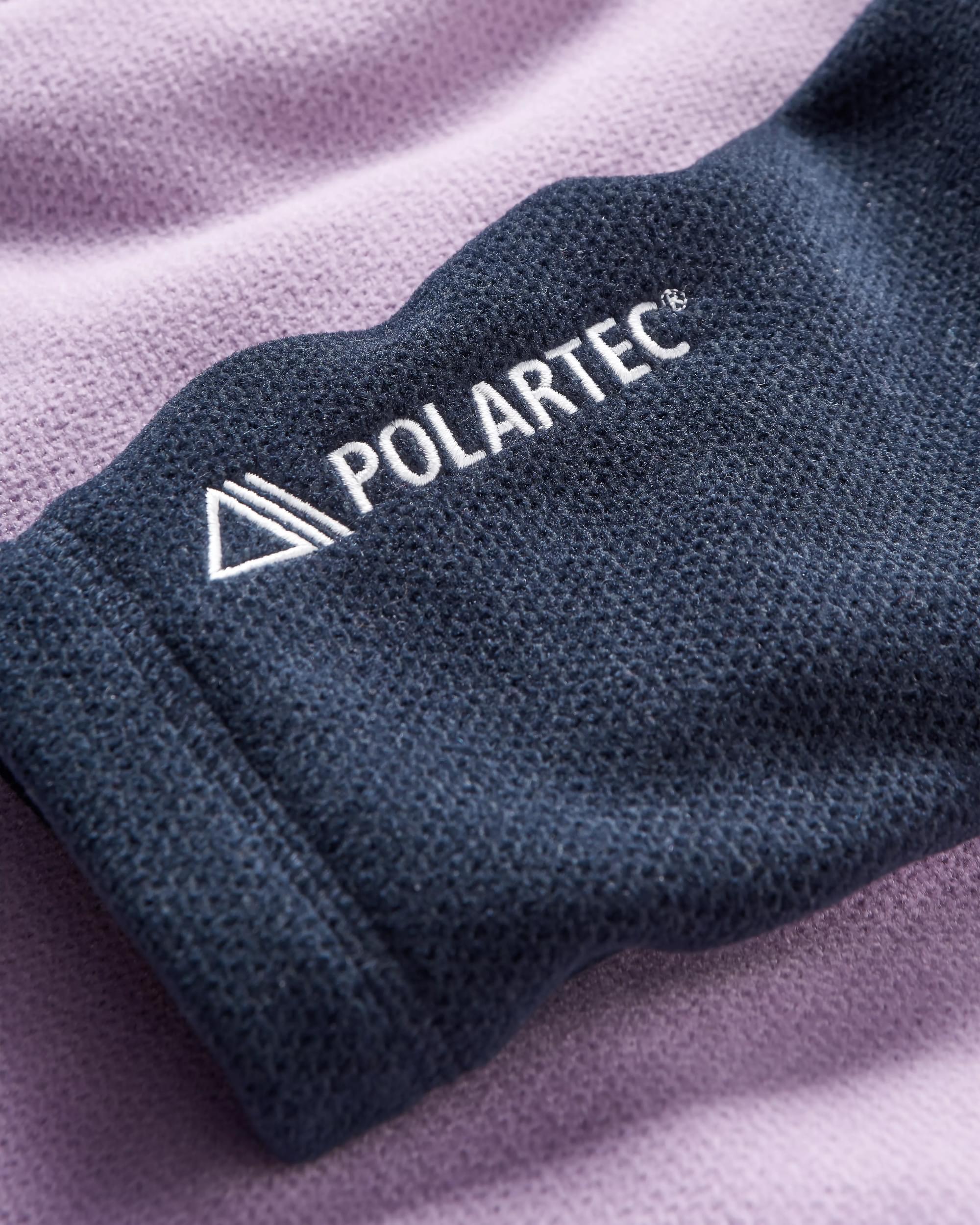 Highland Recycled Polartec® Fleece - Lilac/ Deep Navy