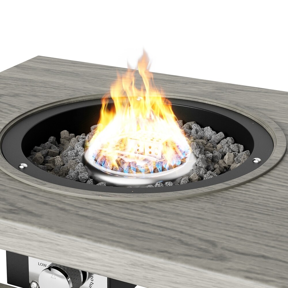 Stainless Steel Aluminum Table Gas Propane Outdoor Fire pit Table