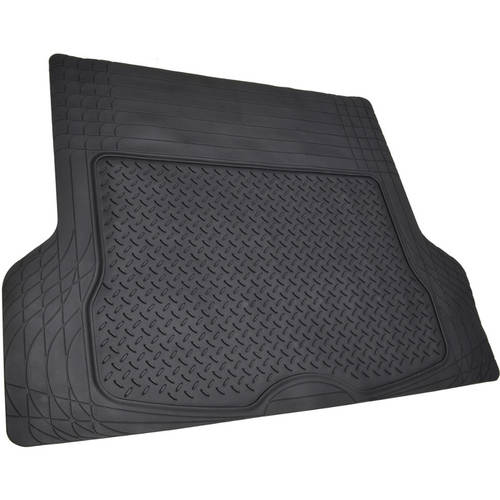 BDK Car Floor Mats with Large Cargo Trunk Mat， Heavy Duty Rubber Protection， Black Beige Gray