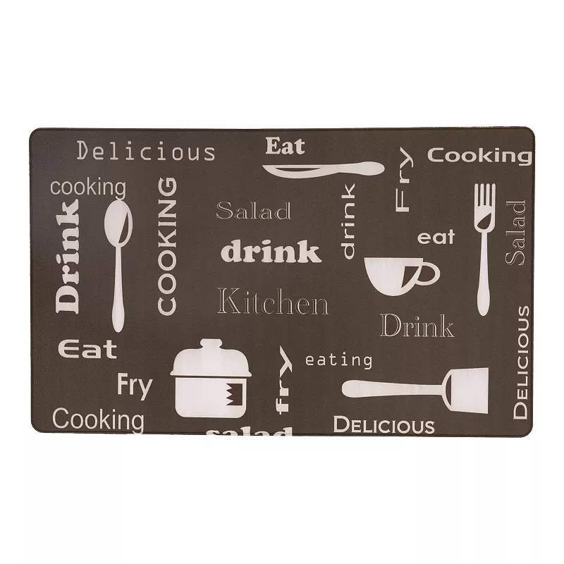 World Rug Gallery Waterproof Kitchen Theme Mat