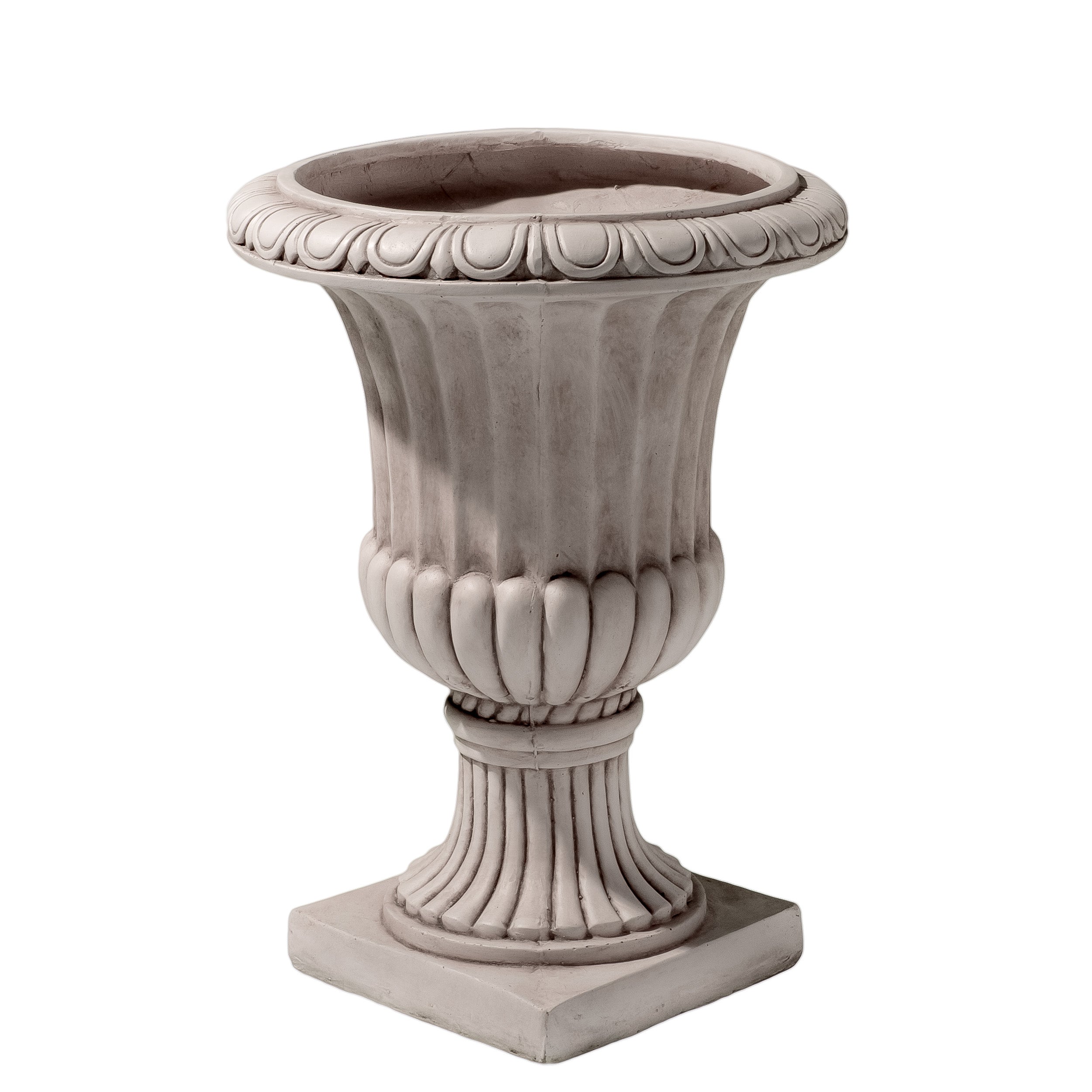 Napoli Antique White Stone Planter