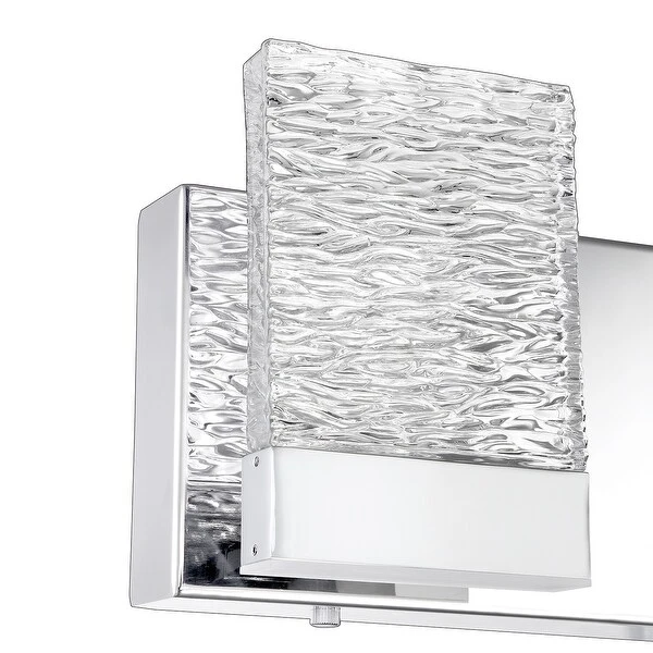 Astron 5-Light-LED Chrome Vanity Light with Glass Shade