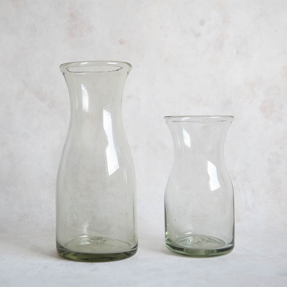 Petite Recycled Glass Carafe