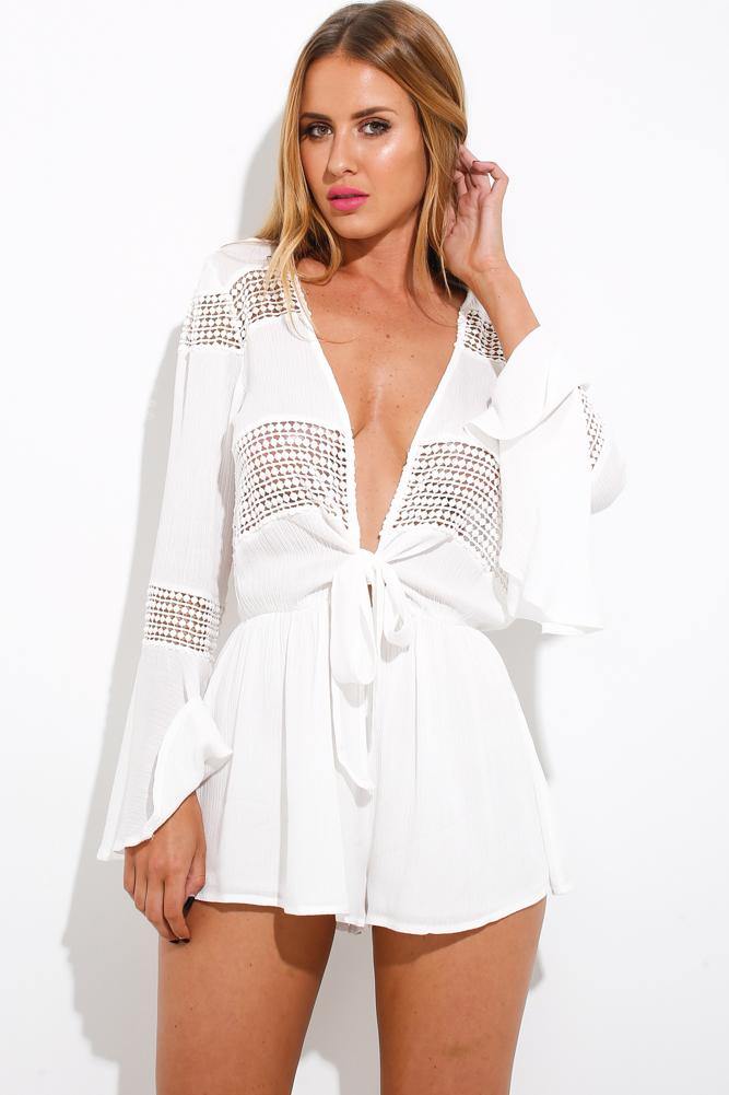 Kids In Love Romper White