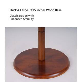 Aoibox 68.1 in. H Brown Entryway 8-Hooks Freestanding Beech Coat Rack Stand Hall Tree 3-Adjustable Height HDDB965