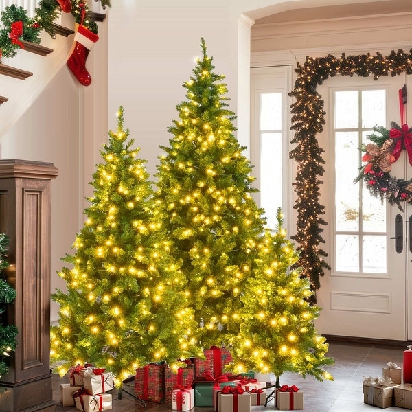 8FT，6FT，4FT PreLit Green Pine Artificial Christmas Tree