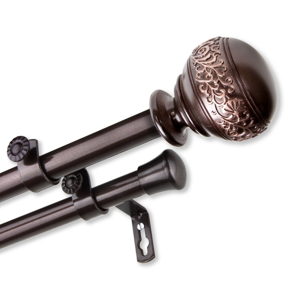 InStyleDesign Nadine Adjustable Double Curtain Rod