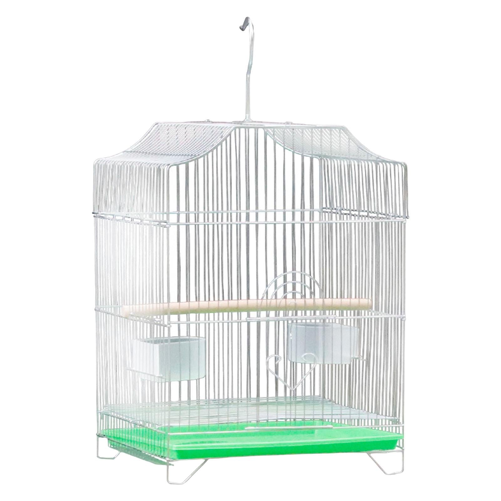 Large Bird Cage House Hanging Stand Cage Pet Supplies Birdcage with Food Cup for