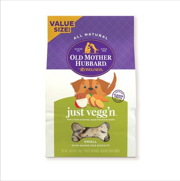 Old Mother Hubbard by Wellness Classic Just Vegg'N Natural Mini Oven-Baked Biscuits Dog Treats